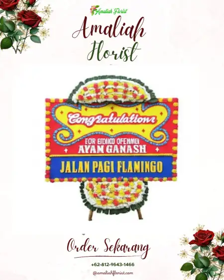 Sewa Papan Bunga Long Kali